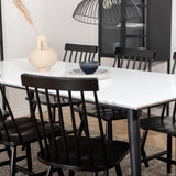 Jídelní stůl Jimmy, černá Bílá HPL+L√∂nneberga Windsor Chair, Black_6