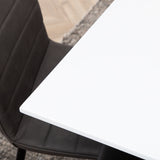 Jídelní stůl Jimmy, černá bílá židle HPL+Windu Lyx židle, černá šedá mikrovlákno_6