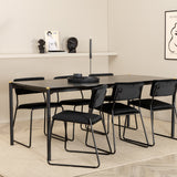 Jídelní stůl Pelle, černá černá židle Black+Kenth, černá černá Velvet_6