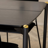 Jídelní stůl Pelle, černá černá židle Black+Kenth, černá černá Velvet_6