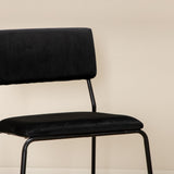 Jídelní stůl Pelle, černá černá židle Black+Kenth, černá černá Velvet_6