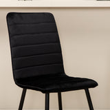 Jídelní stůl Pelle, černá černá Černá+Windu Lyx židle, černá černá Velvet_6