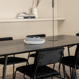 Jídelní stůl Petra , černá černá dýha + židle Kenth , černý černý samet_6