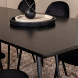 Jídelní stůl Petra , černá černá dýha+jídelní židle Polar , černé nohy Black Velvet (ers√§tter 19902,888)_6