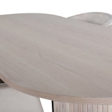 Oválný jídelní stůl Bianca , White Wash Černá dýha + židle Berit , Black Beige Velvet_4