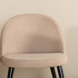 Oválný jídelní stůl Bianca, židle White Wash Černá Dýha+Sametové stehy, Černá Béžová Velvet_4