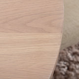 Bianca kulatý jídelní stůl , bílá Wash Černá dýha + Polar Fluff jídelní židle , černé nohy , bílý Teddy _4