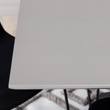 Jídelní stůl Piazza, černá šedá dýha+muce jídelní židle, černé nohy, černá látka_6