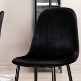 Jídelní stůl Piazza, černá šedá dýha+polární jídelní židle, černé nohy Black Velvet (ers√§tter 19902,888)_6