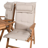 Jídelní stůl Kenya 120*70*H75 - Teak+Keňa 5místná skládací židle - Teak_4