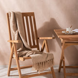 Ghana - Skládací stůl - Natural - Teak - 70*70cm _1+ Keňa 5poziční skládací židle - Teak _2