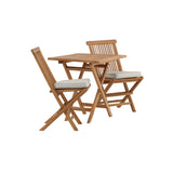 Keňa - Skládací stůl - Přírodní - Teak - 70*70 cm - Skládací židle Kenya bez područky - Teak_2