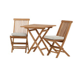 Keňa - Skládací stůl - Přírodní - Teak - 70*70 cm - Skládací židle Kenya bez područky - Teak_2