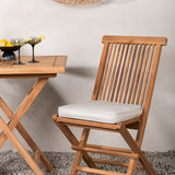 Keňa - Skládací stůl - Přírodní - Teak - 70*70 cm - Skládací židle Kenya bez područky - Teak_2