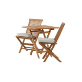 Keňa - Skládací stůl - Přírodní - Teak - 70*70 cm - Skládací židle Kenya bez područky - Teak_2