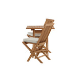 Keňa - Skládací stůl - Přírodní - Teak - 70*70 cm - Skládací židle Kenya bez područky - Teak_2