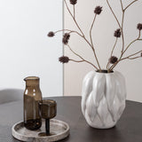 Jídelní stůl Copenhagen – černá / mocca dýha + sametová jídelní židle – světle šedá / černá _4