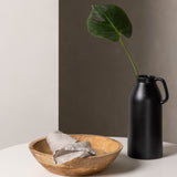 Jídelní stůl Danburi - Woodlook / Woodlook MDF + židle Kenth - černá / černá PU _2