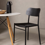 Jídelní stůl Danburi – Woodlook / Woodlook MDF + Jídelní židle Polly – Černá / Černá _2