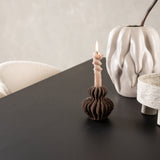 Jídelní stůl Vail - černá / kouřová černá MDF + Chicco jídelní židle - černá / bílá Boucle _6