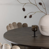 OliviaJídelní stůl-Mocca/MoccaVeneer+LimhamnLightChair-Black/BeigeVelvet_4