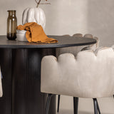 OliviaJídelní stůl-Black/BlackVeneer+LimhamnChair-Black/BeigeVelvet_4