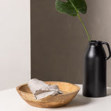 Jídelní stůl Danburi - Woodlook / Woodlook MDF + Jídelní židle Montros - Přírodní / Přírodní kaučukové dřevo _2