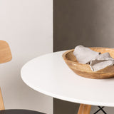 Jídelní stůl Danburi - Woodlook / Woodlook MDF + Jídelní židle Sanjos - Dubový vzhled / Černá PU _2
