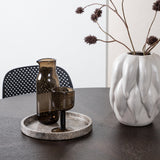 Jídelní stůl Copenhagen – černá / mocca dýha + jídelní židle Baltimore – černá / černý plast _4