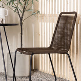 Bacong Cafetable Steel – Černá / Kulatý ø60** +Lindos Jídelní židle Hliník – Černá / _2