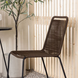 Bacong Cafetable Steel – Černá / Kulatý ø60** +Lindos Jídelní židle Hliník – Černá / _2