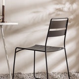 Bacong Cafetable Steel – béžová / kulatá ø60** + jídelní židle Lina – černá _2