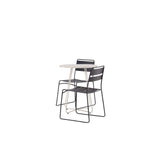 Bacong Cafetable Steel – béžová / kulatá ø60** + jídelní židle Lina – černá _2