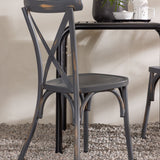 Borneo Cafetable Aluminium - Black / Kvadrat 70*70* +Tablas Jídelní židle Aluminium - Black / _2
