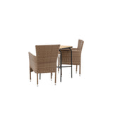 Holmbeck Cafetable Steel - Černá / Obdélníková 55*70*74 +Malina Jídelní židle Alumnium - Příroda / Proutí _2