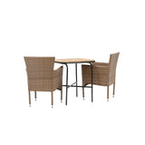 Holmbeck Cafetable Steel - Černá / Obdélníková 55*70*74 +Malina Jídelní židle Alumnium - Příroda / Proutí _2