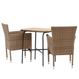 Holmbeck Cafetable Steel - Černá / Obdélníková 55*70*74 +Malina Jídelní židle Alumnium - Příroda / Proutí _2