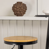 Barový stůl Plaza – černá / černá Mdf + barová židle Conway – černá / Oaklook MDF _2