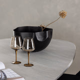 Grönvik Jídelní stůl 180*75 - Mocca / Offwhite Concretelook MDF + Noční jídelní židle - Černá / Black Velvet _4