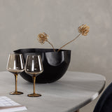 Jídelní stůl Grönvik 180*75 - Mocca / Offwhite Concretelook MDF + Jídelní židle Stella - Černá / Black Velvet _4