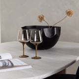 Jídelní stůl Grönvik 180*75 - Mocca / Offwhite Concretelook MDF + Jídelní židle Stella - Černá / Black Velvet _4