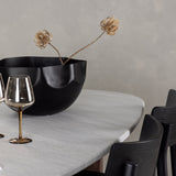 Jídelní stůl Grönvik 180*75 - Mocca / Offwhite Concretelook MDF + Jídelní židle Montros - Přírodní / Přírodní kaučukové dřevo _4