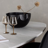 Jídelní stůl Grönvik 180*75 - Mocca / Offwhite Concretelook MDF + Polar Jídelní židle - Černé nohy / Black Velvet _4