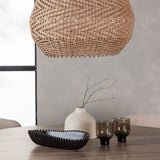Lanzo jídelní stůl φ120 - přírodní / přírodní MDF + jídelní židle Modesto - béžová / béžová Boucle _4