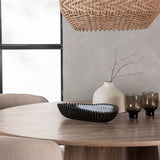 Lanzo jídelní stůl φ120 - přírodní / přírodní MDF + jídelní židle Modesto - béžová / béžová Boucle _4