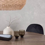 Lanzo jídelní stůl φ120 - Natural / Natural MDF + Jídelní židle Polar - černé nohy / Black Velvet _4