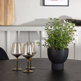 Jídelní stůl Olivia – černá / černá dýha + jídelní židle Polar – černý samet / chrom _4