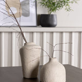 Jídelní stůl Kaseidon – kaučukové dřevo / tmavě hnědá MDF + jídelní židle zítra – tmavý ořech / tmavě šedá/hnědá látka _4