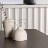 Jídelní stůl Kaseidon – kaučukové dřevo / tmavě hnědá MDF + jídelní židle Polar – černé nohy / černý samet _4