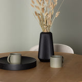 Jídelní stůl Yakidon - Gumové dřevo / Oaklook MDF + Jídelní židle Lilja - Oaklook / Béžová látka _4